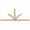 Ekena Millwork Redmond Smooth Timber Gable Bracket, Western Red Cedar, 96"W x 56"H x 1 1/2"D x 3 1/2"F, 14/12 Pitch GBW096X56X0204RED00SWR - alternate 5